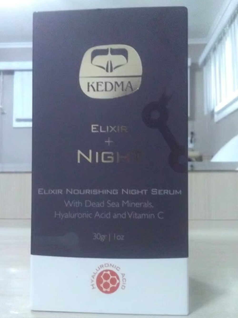 Kedma Elixir Nourishing Night Serum- Dead Sea Minerals+Hyaluronic Acid+Vitamin C